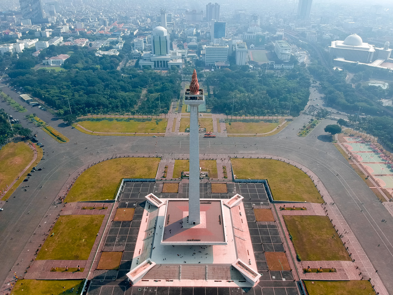 National Monument in Jakarta, Indonesia